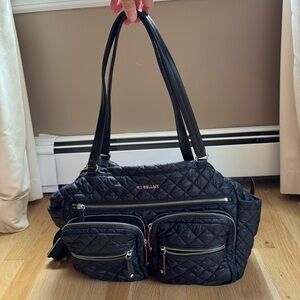 MZ Wallace Black Quilted Shoulder Bag